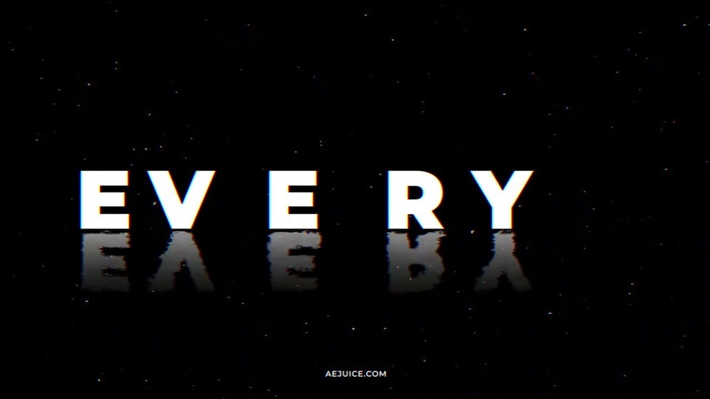 Glitch Kinetic Typography|グリッチ キネティックタイポグラフィ(After Effects・Premiere Pro)