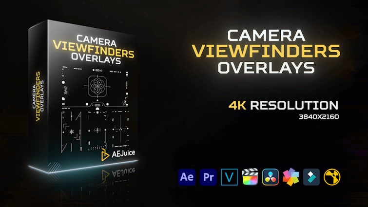 Camera Viewfinders Overlays｜カメラ ファインダー オーバーレイ（After Effects・Premiere Pro）