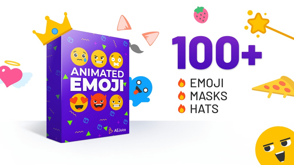 Animated Emoji｜アニメーション絵文字 100種以上（After Effects・Premiere Pro）