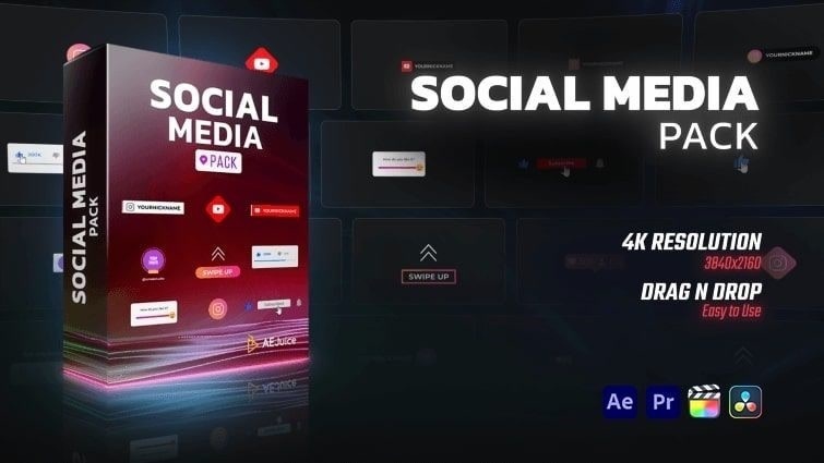 Social Media Pack|ソーシャルメディア パック(After Effects・Premiere Pro)