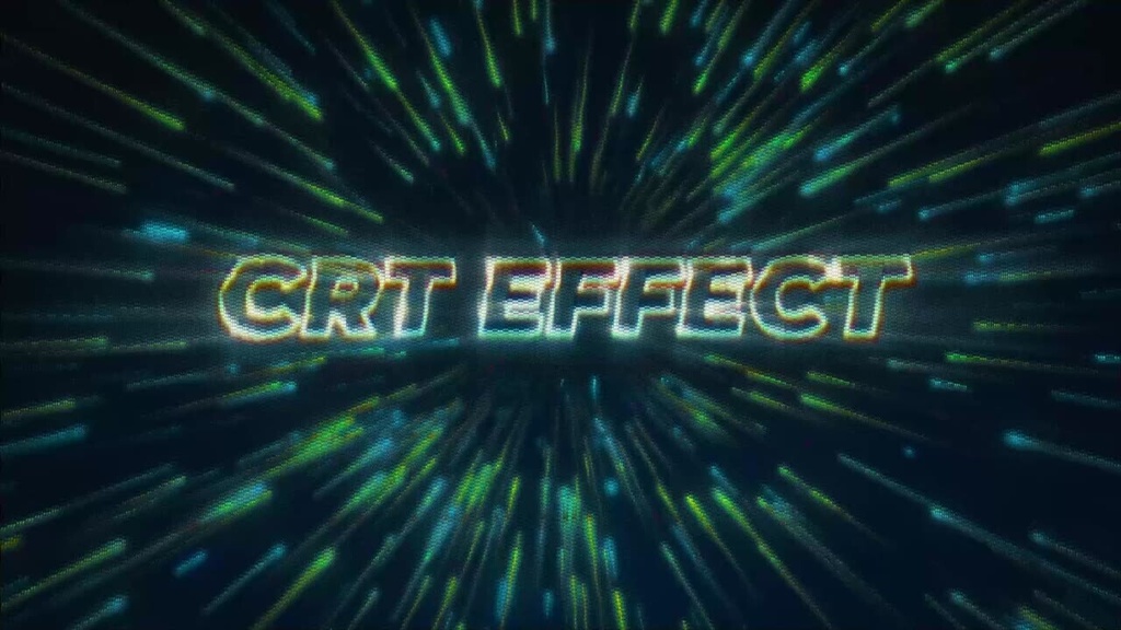 CRT Effect|CRT ブラウン管エフェクト(After Effects・Premiere Pro)