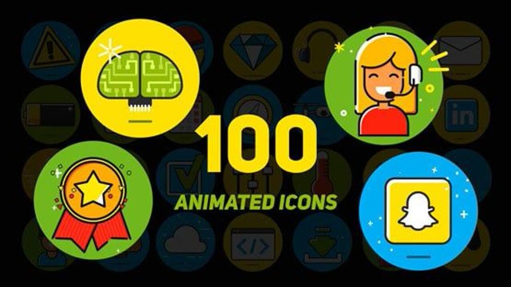 Flat Icons|フラット アニメーションアイコン(After Effects・Premiere Pro)