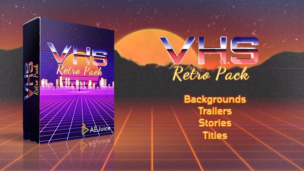 VHS Retro Pack｜VHSレトロ パック（After Effects・Premiere Pro）
