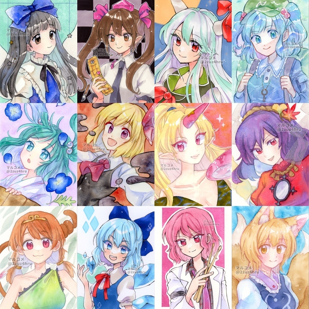 【8/8更新】ポストカードサイズ【アナログ原画】