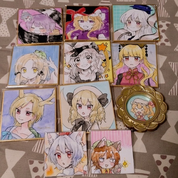 【豆色紙・ミニ原画】