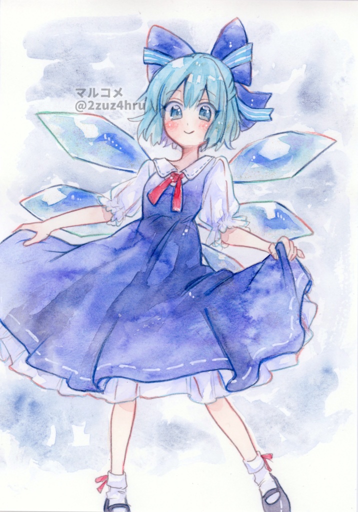 【水彩原画】チルノ