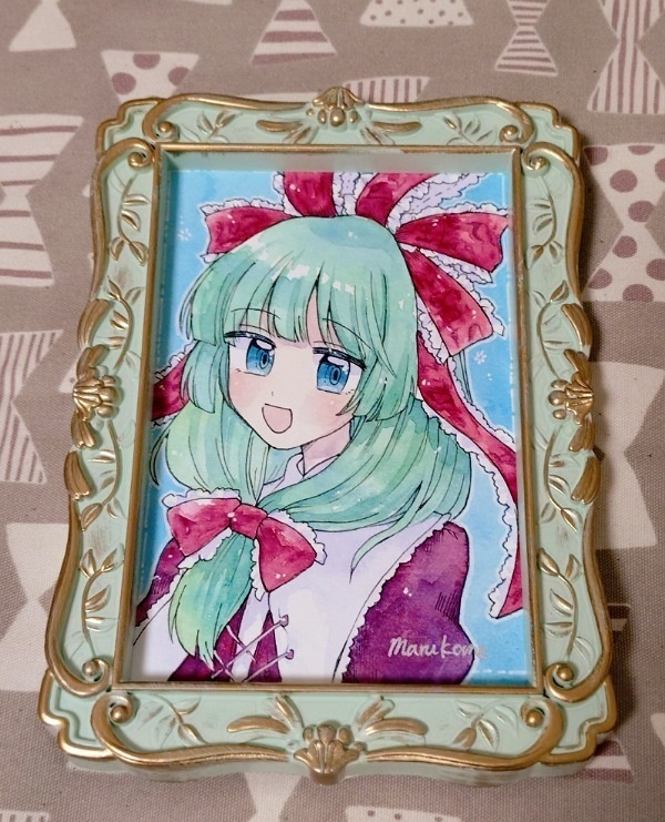 【額付き水彩原画】鍵山雛