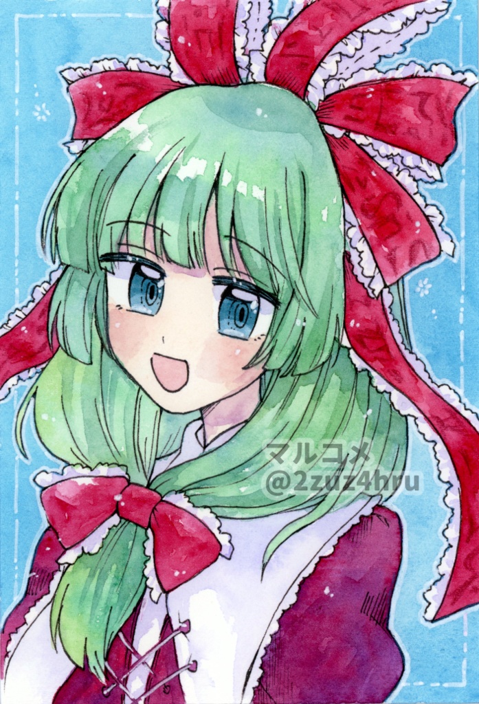 【額付き水彩原画】鍵山雛