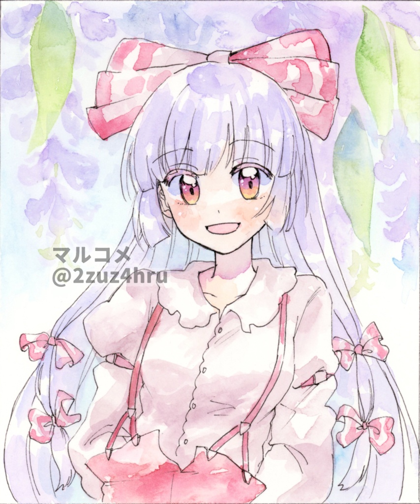 【水彩原画】藤原妹紅