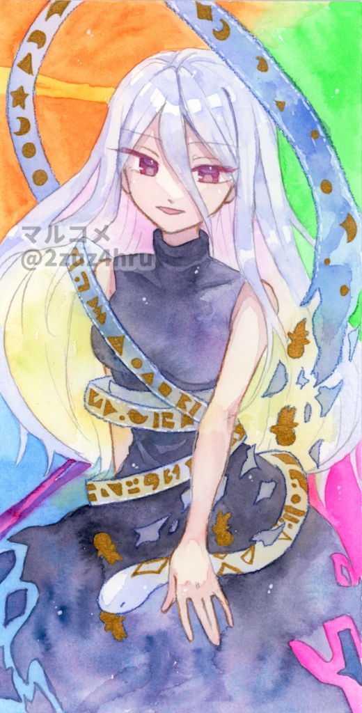 【水彩原画】ユイマン・浅間