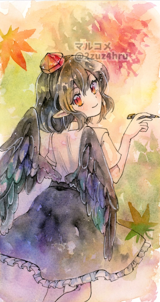 【水彩原画】射命丸文