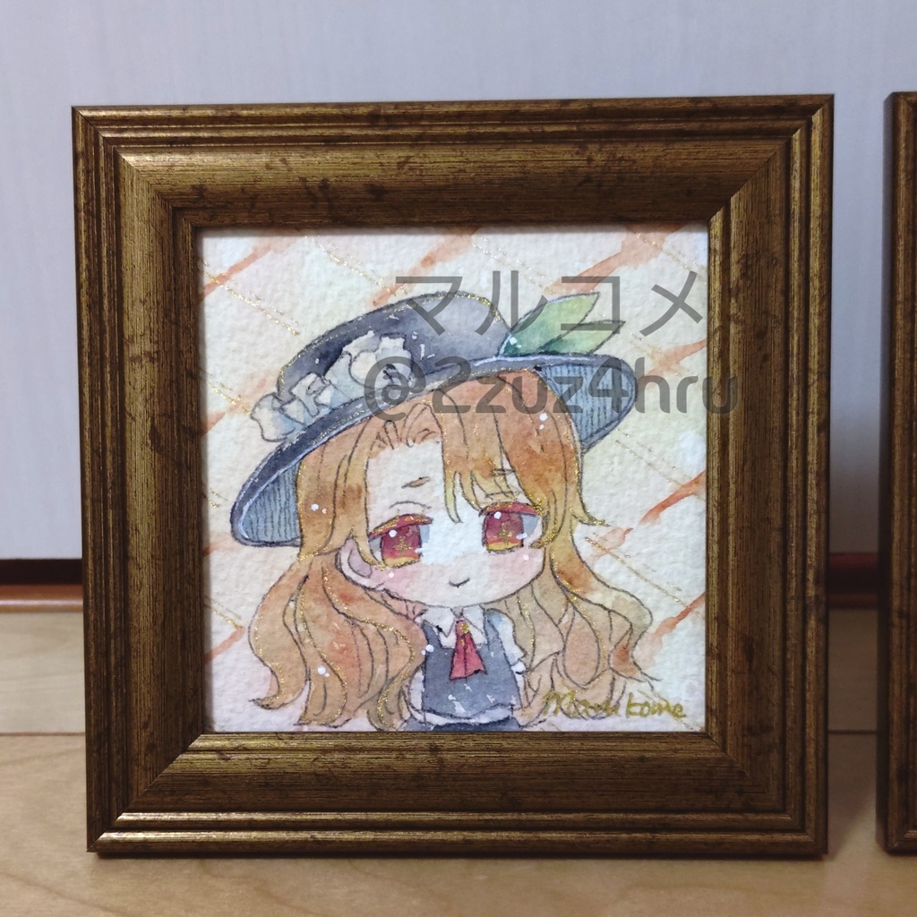 【額付き水彩原画】ジャケットのあの子