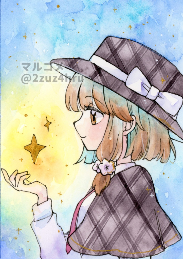 【額付き水彩原画】宇佐見蓮子