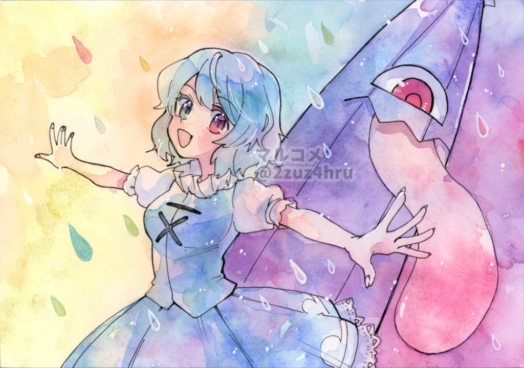 【水彩原画】多々良小傘