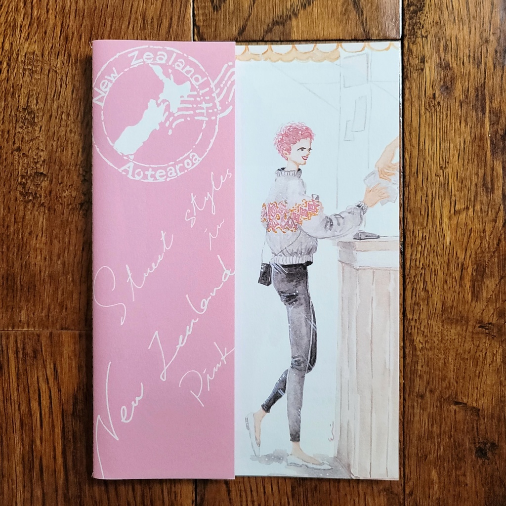 【zine】Street styles in New Zealand -Pink-