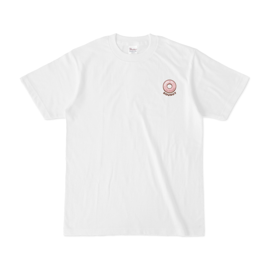ワンポイントＴシャツ【ドーナツ　いちご】