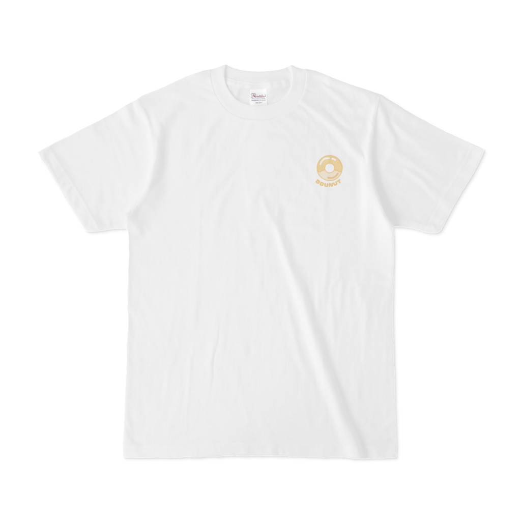 ワンポイントＴシャツ【ドーナツ　黄色】