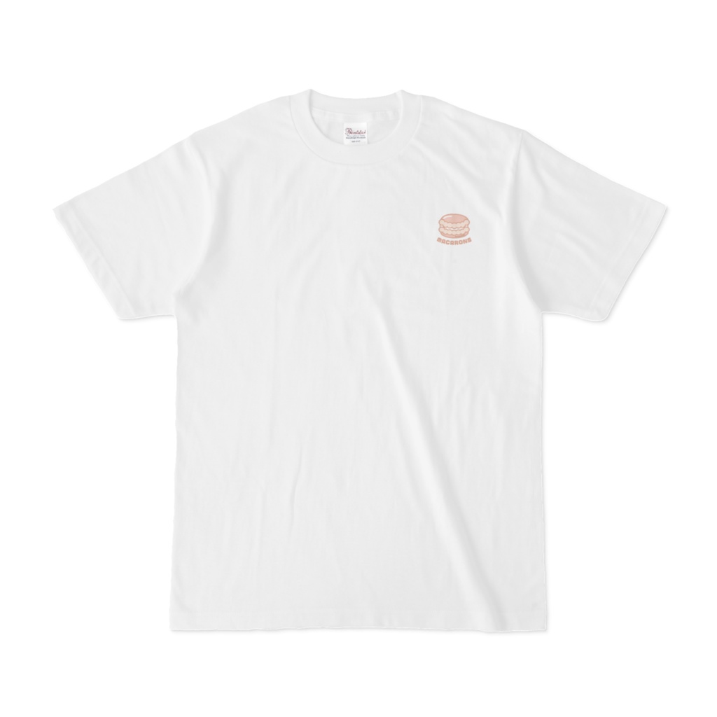 ワンポイントTシャツ【マカロン ピンク】