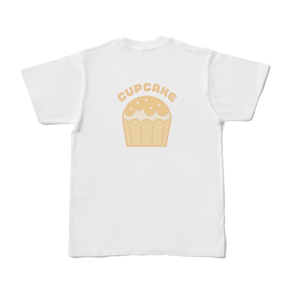 背面Tシャツ【カップケーキ 黄色】
