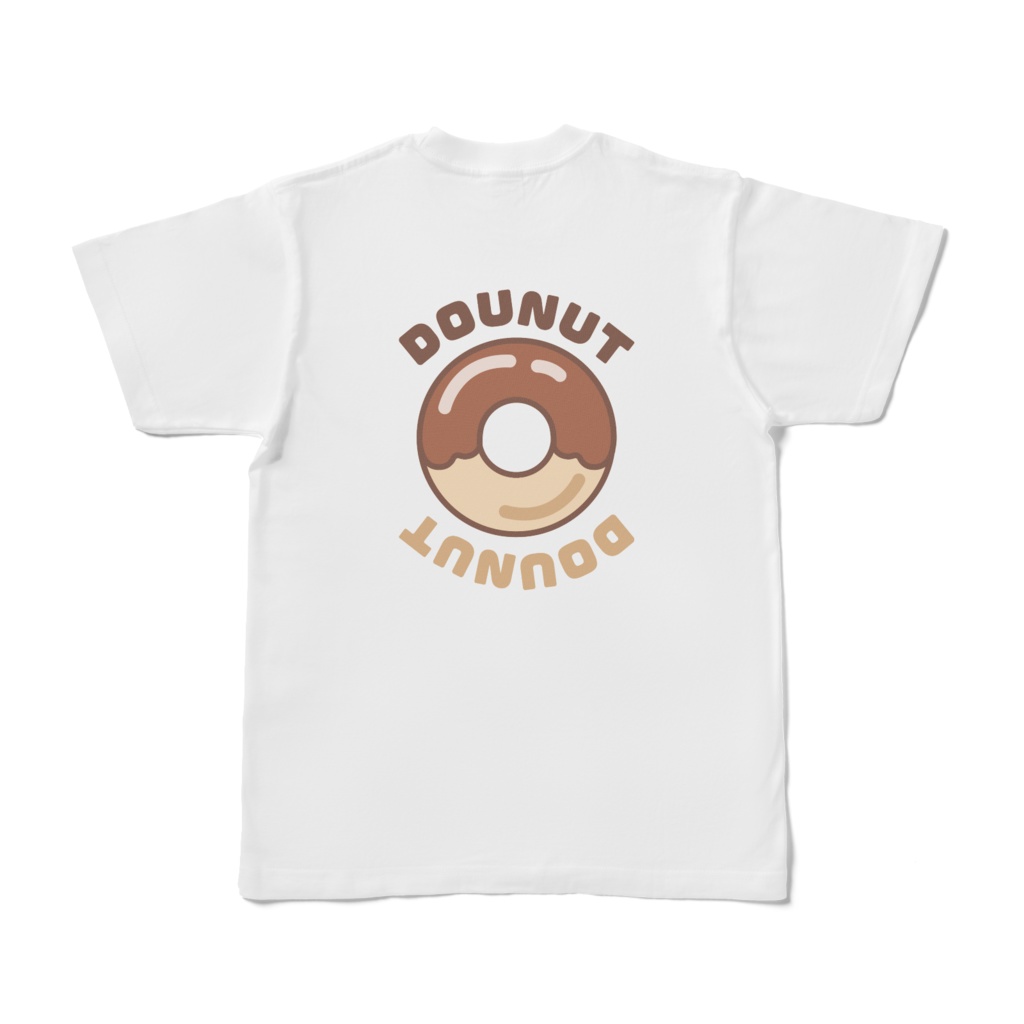 背面Tシャツ【ドーナツ チョコ】