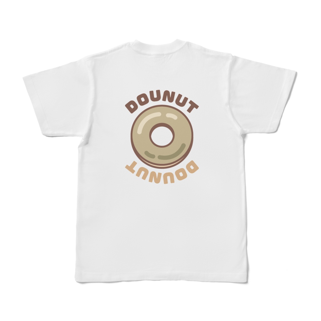 背面Tシャツ【ドーナツ 抹茶】