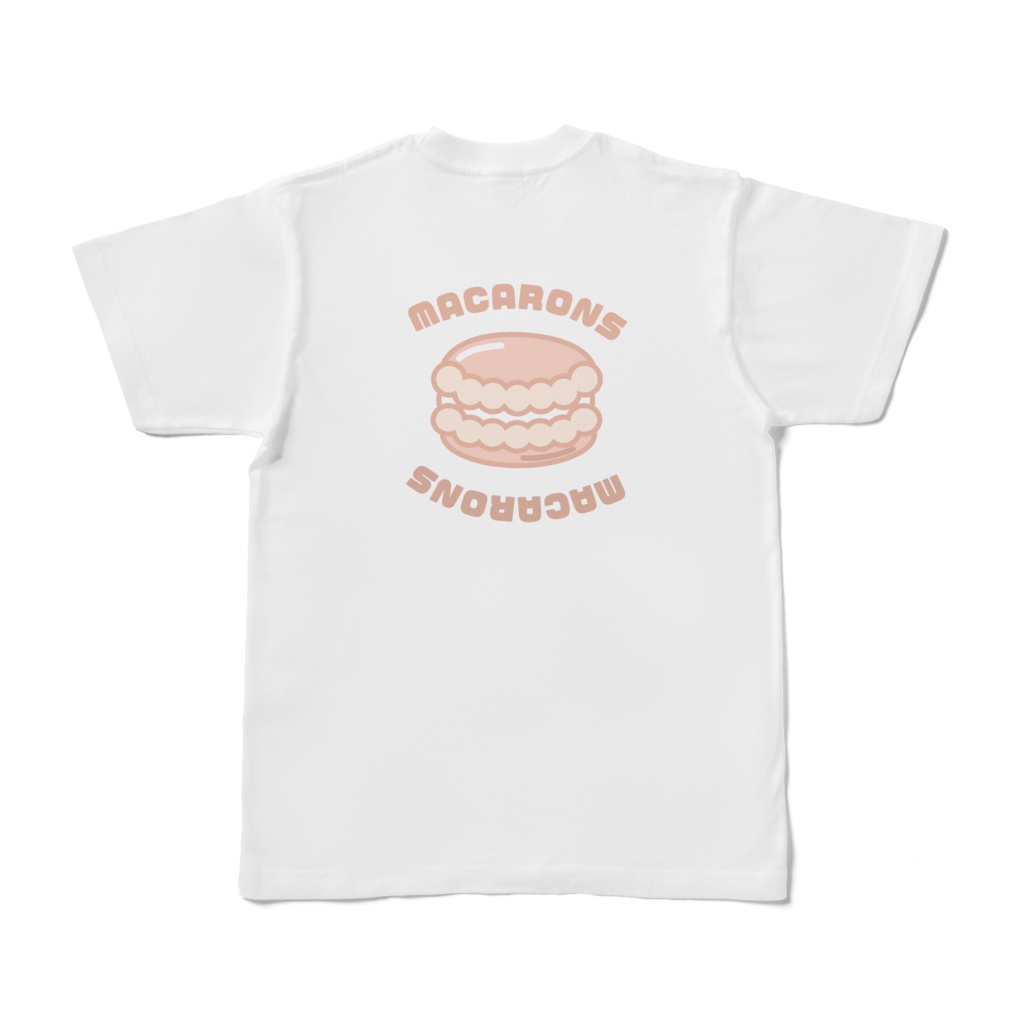 背面Tシャツ【マカロン ピンク】