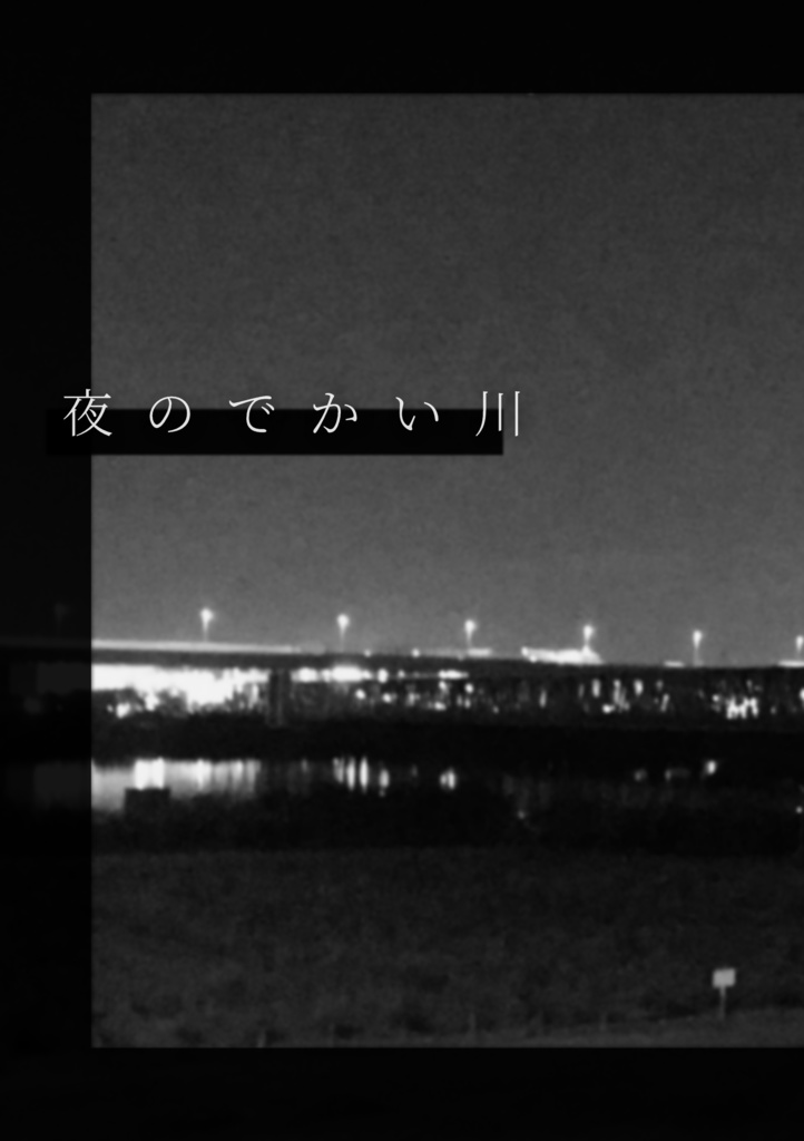 夜のでかい川