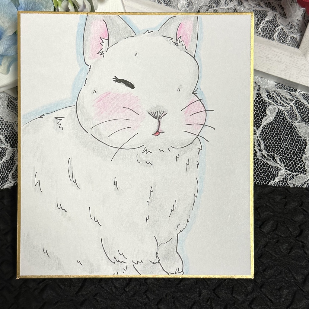 イラスト色紙ランダム販売🐰🎀⸝