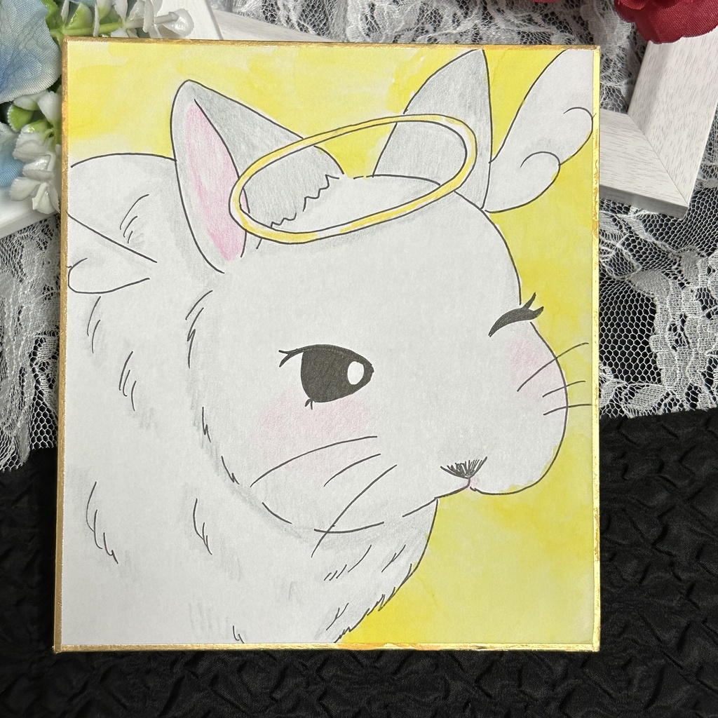 イラスト色紙ランダム販売🐰🎀⸝