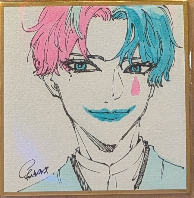 【非公式】ジョー・力一 手描きイラスト豆色紙