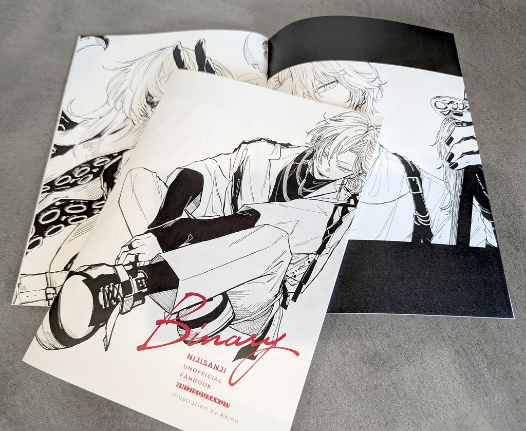 【非公式】にじさんじ モノクロイラスト本『Binary』(魁星中心)