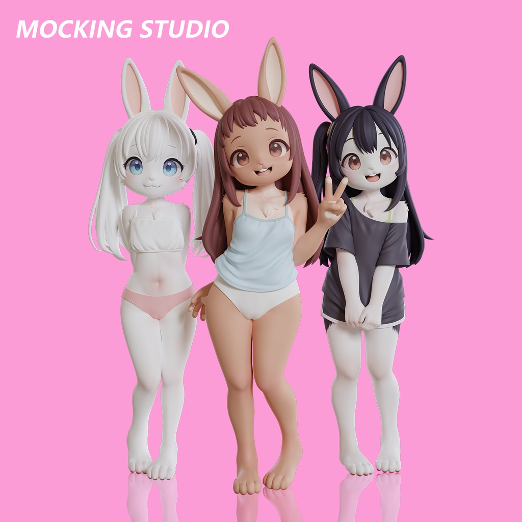 【予約商品】ケモミミバニーガール フィギュア(約10cm)/ 2027年第2四半期 発送予定