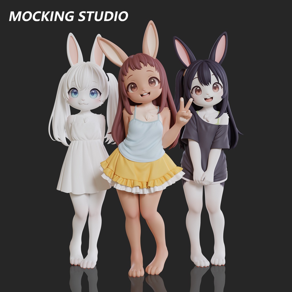 【予約商品】ケモミミバニーガール フィギュア（約10cm）／ 2027年第2四半期 発送予定