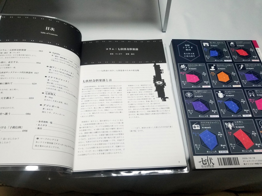 【書籍版】新クトゥルフ神話TRPGシナリオ集『七伏怪奇倶楽部』