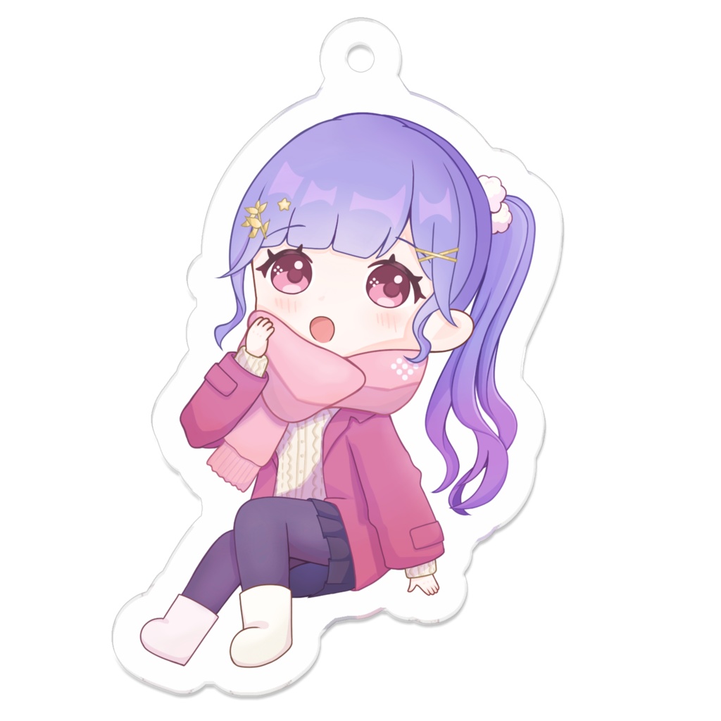 冬アイコンアクリルキーホルダー
