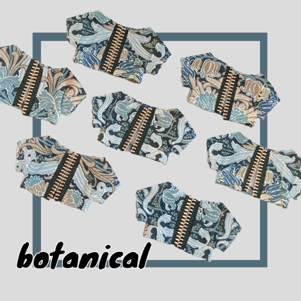 ボタニカル柄コーデュロイジャケット