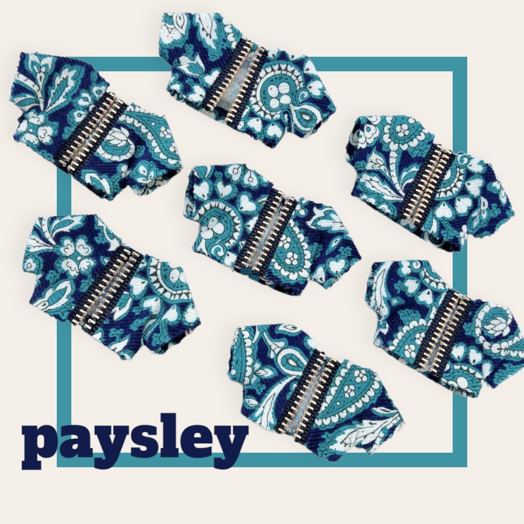 ペイズリー柄コーデュロイジャケット