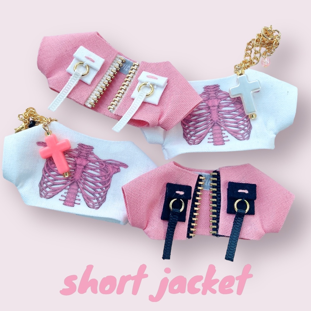 ショート丈ジャケットセット(ピンク)