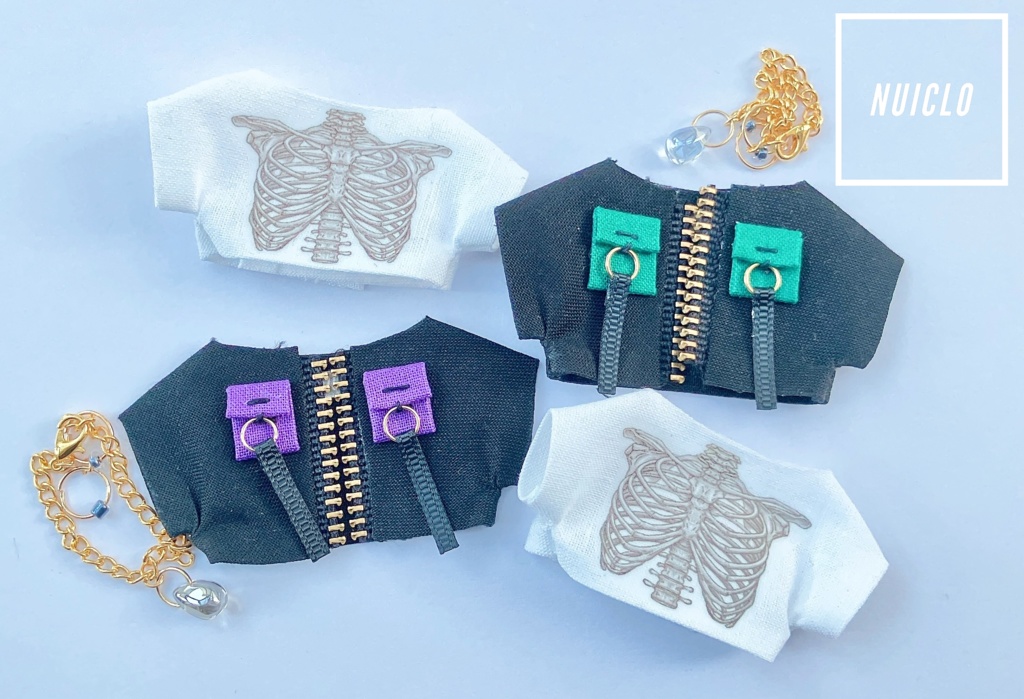 スケルトントップスジャケットセット(黒)