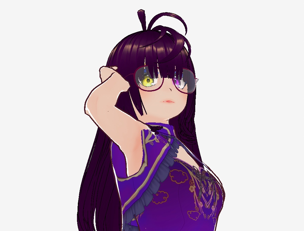 VROIDアバター「紫つばめ」チャイナ服Ver.