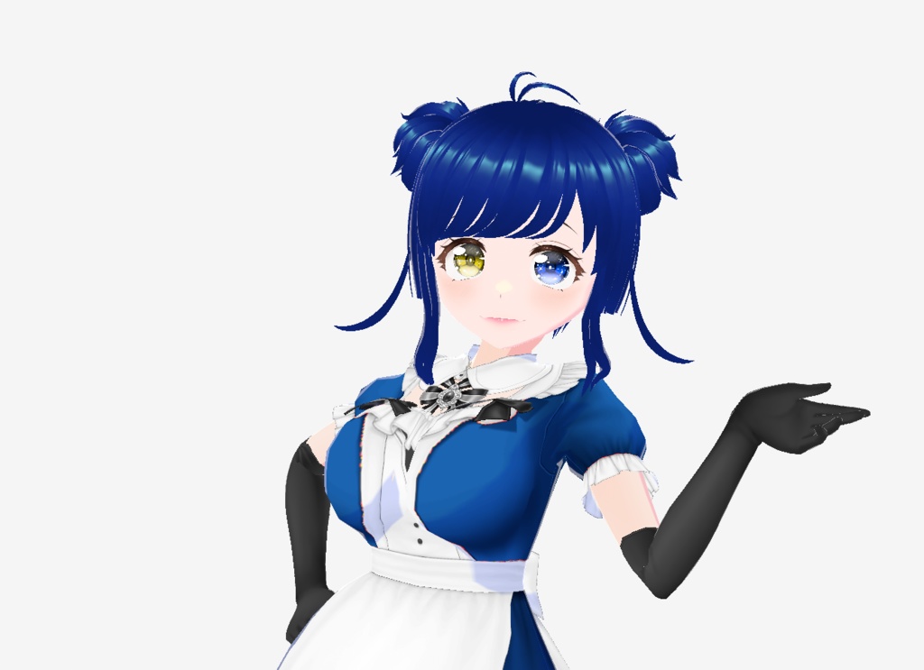 群青すずめ_メイド服