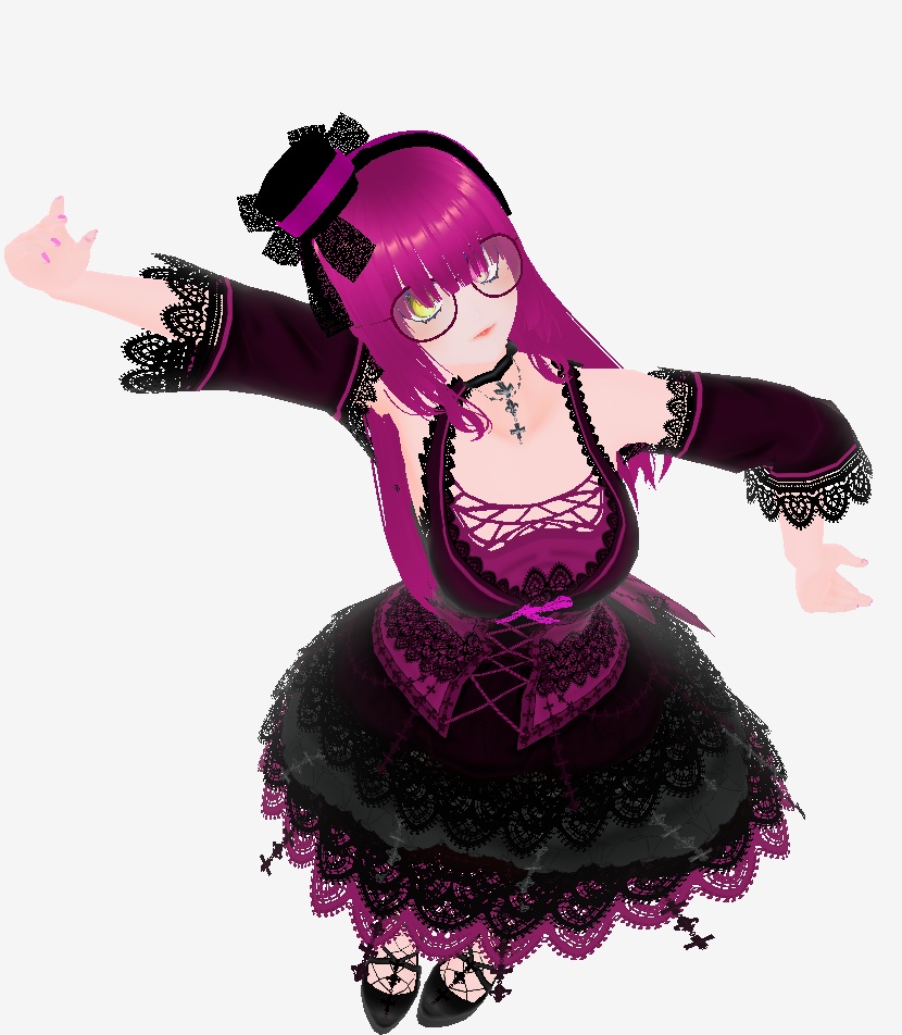 紫つばめ_薔薇ドレス