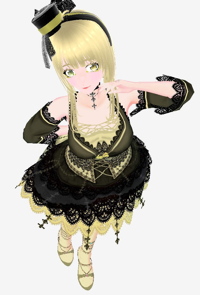 白金ちどり_薔薇ドレス