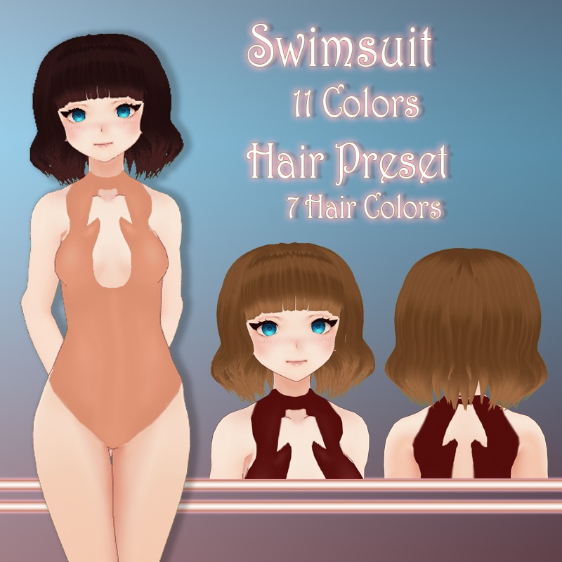 Swimsuit + Hair Preset