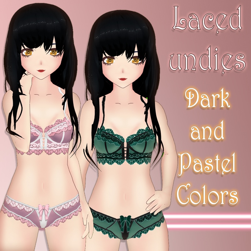 Laced Undies || 下着 ( Suitable for Both BETA AND NEW VROID )