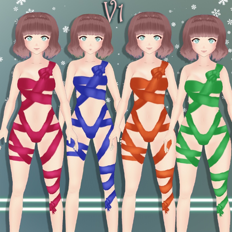 Wrap me Up outfit || Xmas VROID ( Stable version ) ~ クリスマス