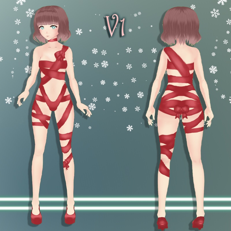 Wrap me Up outfit || Xmas VROID ( Stable version ) ~ クリスマス