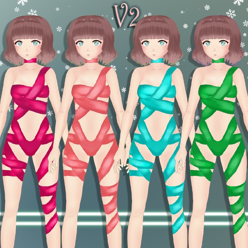Wrap me Up outfit || Xmas VROID ( Stable version ) ~ クリスマス