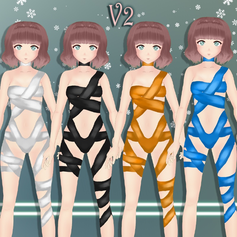 Wrap me Up outfit || Xmas VROID ( Stable version ) ~ クリスマス