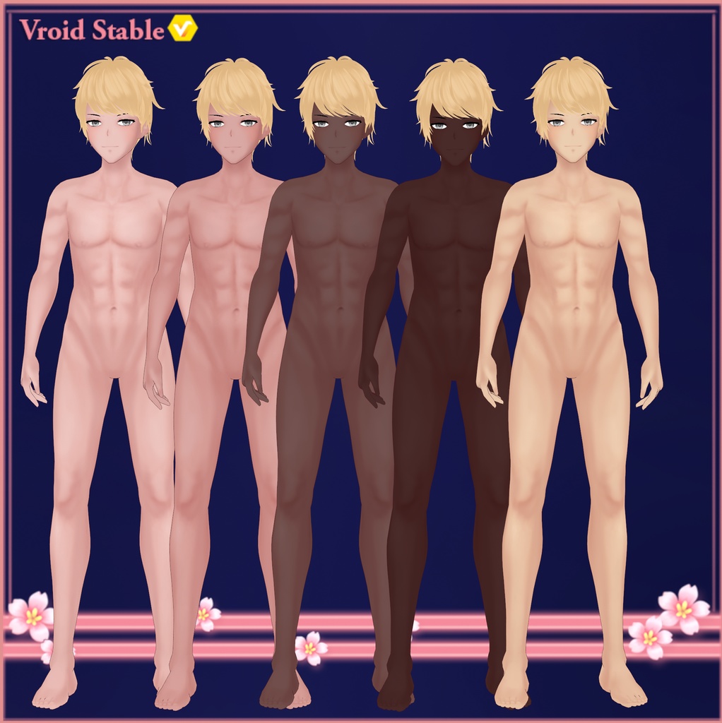 Masculine Skin Texture || VROID 男性的な肌